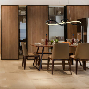 Kit Lustre 52W Preto + Pendente Cristal Oval Dourado Bivolt