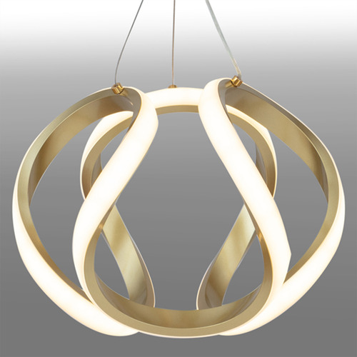 Pendente Led Dourado 3 Em 1 Controle Bivolt Decor Cinderella 127/220v Dourado