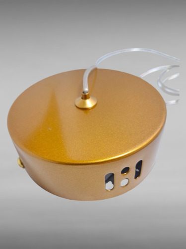 Luminária Pendente Led Losango 18w 3200k Quarto E Sala 127/220v Dourado