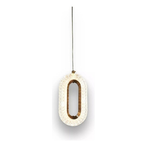 1d3e75a29566e4137bacfe949a56c8b8.jpeg Redtun Pendente Oval Cristal Unidade 1 Dourado Branco-quente 3000 K