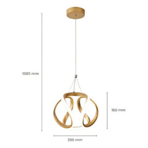 23c088a4c15c05c34080b385c3b55ee1.jpeg Lustre Pendente Led Ondas Design Moderno 35w Luz 3 Temperaturas 127/220v Dourado