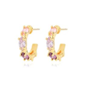 23df412925c6fd06c56fd2021c85dadc.jpg Brinco Argola Zircônias Cravejadas Luxo Banho Ouro 18k