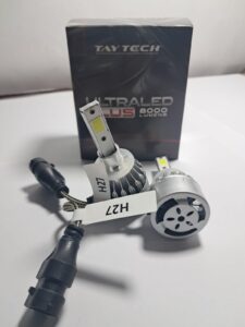 Par Lâmpadas Super LED Farol Ultra Plus 6000K Branca H27