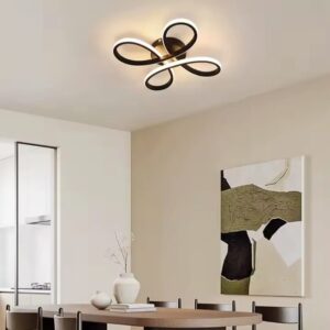 Plafon Led 3 Em 1 45w Decor Cinderella Com Controle Remoto 127/220v Preto