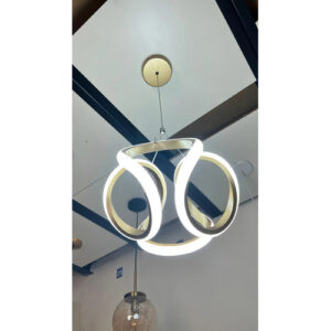 2d93cda8d8d8311299ebd6fecf38e72b.jpeg Lustre Pendente Led Ondas Design Moderno 35w Luz 3 Temperaturas 127/220v Dourado