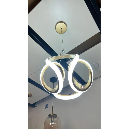 2d93cda8d8d8311299ebd6fecf38e72b.jpeg Lustre Pendente Led Ondas Design Moderno 35w Luz 3 Temperaturas 127/220v Dourado