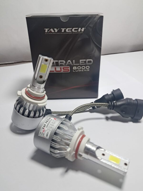 Par Lâmpada Super LED Farol Ultra Plus 6000K Branca HB4 9006