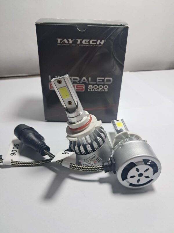 Par Lâmpada Super LED Farol Ultra Plus 6000K Branca HB3 9005