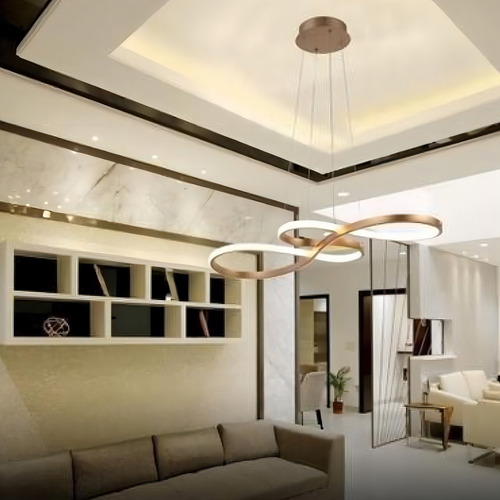 Lustre Pendente 40w Design Moderno 3 Em 1 Lp-016a 127/220v Dourado