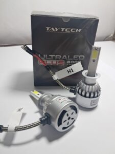 Par Lâmpada Carro Super LED Farol Ultra Plus 6000K Branca H1