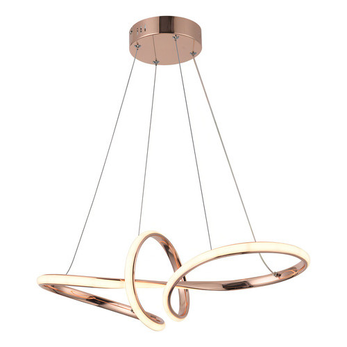 Lustre Pendente Nitrolux Lp-01r Rose Gold Led