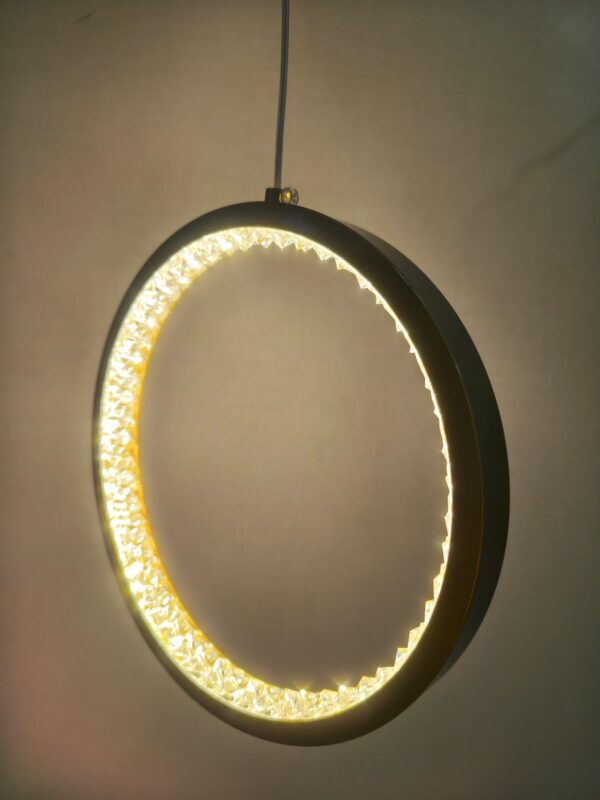 Pendente LED Red 18W 3200K Alumínio e Acrílico Dourado Cobre