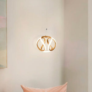 Pendente Led Dourado 3 Em 1 Controle Bivolt Decor Cinderella 127/220v Dourado