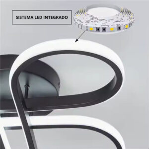 Luminária Plafon Sobrepor Prisma  Led 3em1 Bivolt 40w Eclick
