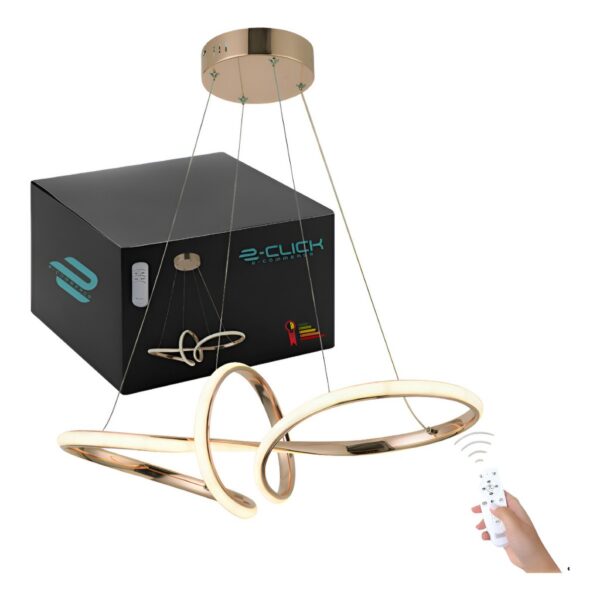 Lustre Pendente Led Decorativo Metalico  3 Temperaturas Bivolt