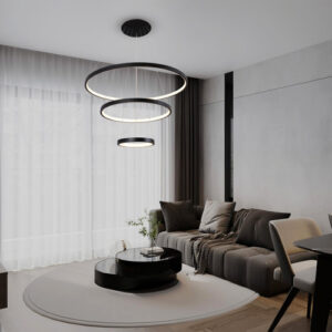 Lustre Moderno Pendente Led 3 Arcos 89W