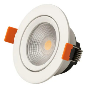 Kit 10 Spot Led Cob 5w Branco Quente Redondo Eclick 127/220v Branco