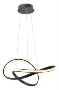 Lustre Pendente Led 45w 3 Em 1 Bivolt Cinderella Preto 127/220v Preto
