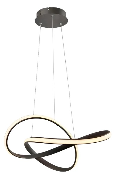 Lustre Pendente Led 45w 3 Em 1 Bivolt Cinderella Preto 127/220v Preto