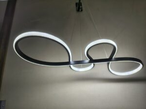 Pendente Sindora Infinity 75 cm LED 40W 3000K Preto