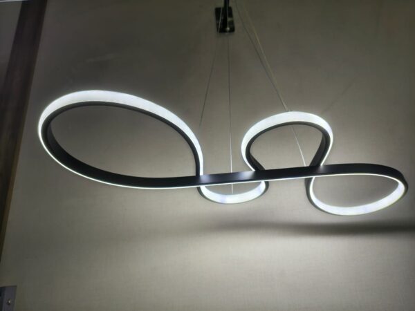 Pendente Sindora Infinity 75 cm LED 40W 3000K Preto