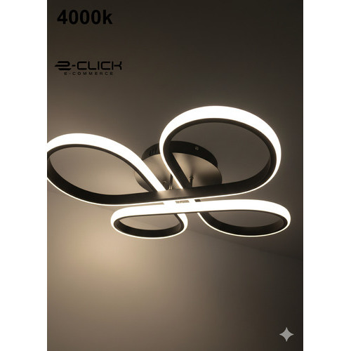 Luminária Plafon Sobrepor Prisma  Led 3em1 Bivolt 40w Eclick