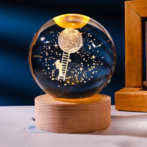 Luminária De Mesa Globo De Led 3d Astronauta Eclick