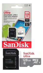 Cartão Micro Sd Sandisk Ultra 128 Gb Classe 10 P/ Celular