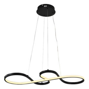 Lustre Pendente Sala de jantar Cozinha Moderno Led 40w 3 Em 1 Bivolt 127/220v Preto