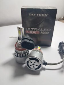 Par de Lâmpadas Super LED Farol Ultra Plus 6000K Branca H11