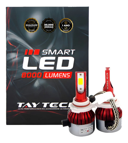 Lâmpada Tay Tech Ultra Led Hb4 - 9006 8000 Lúmens 6000k Hb4/9006