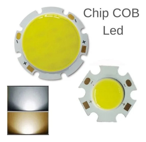 Kit 10 Spot Led Cob 5w Branco Quente Redondo Eclick 127/220v Branco