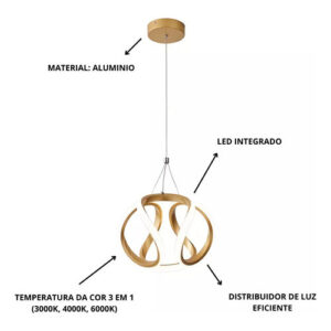 780f59ec894600c71d8d5aee5511fa8b.jpeg Lustre Pendente Led Ondas Design Moderno 35w Luz 3 Temperaturas 127/220v Dourado