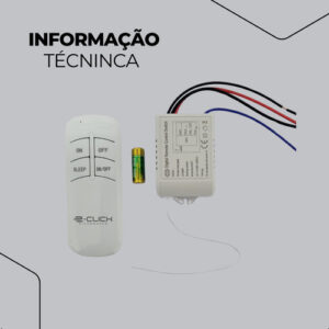 Luminária Sobrepor Plafon Led 3em1 Preto Com Controle Eclick