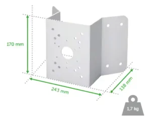 Suporte De Quina Para Speed Dome Xsd 401 Intelbras Branco