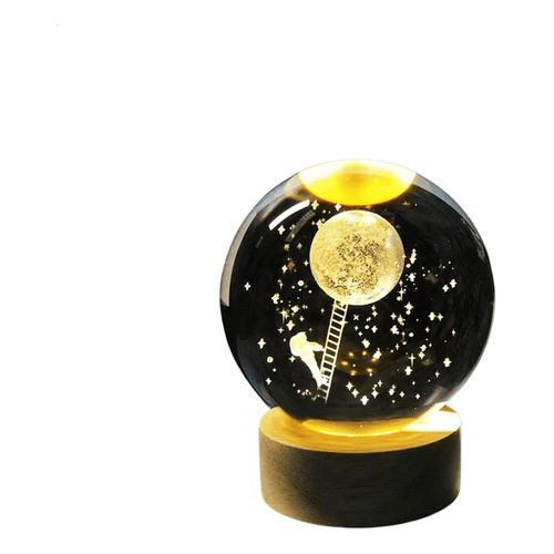 Luminária De Mesa Globo De Led 3d Astronauta Eclick