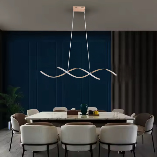 Lustre Pendente Moderno 3 Em 1 Rose Com Controle Eclick 127/220v Rose