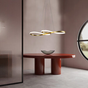 Lustre Pendente Led Dourado Branco Quente 60w 110/220 Eclick