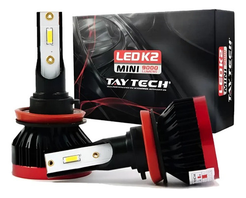 Lâmpada Led Tay Tech Premium K2 Mini H8 Veicular H8