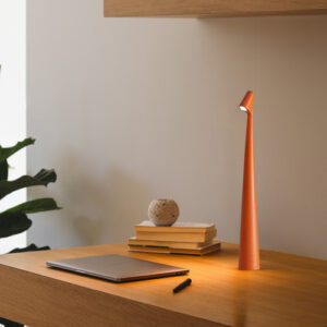 Luminária De Mesa Moderna Led Touch Eclick Bivolt Vermelho