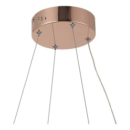 Lustre Pendente Nitrolux Lp-01r Rose Gold Led