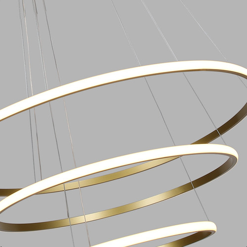 Lustre Pendente Led Bivolt Decor Cinderella Dourado 127/220v Dourado