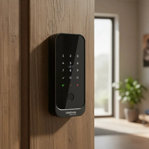 Fechadura Inteligente De Sobrepor Mfd 2020 D Intelbras Preto