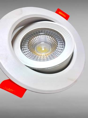 Kit 3 Spots Led Embutir Redondo Sala 5w Branco Quente 3000k 127/220v Branco