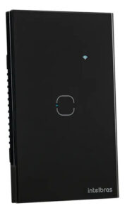 INTERRUPTOR SMART ZIGBEE TOUCH 1 PRETO EZS 1001 INTELBRAS