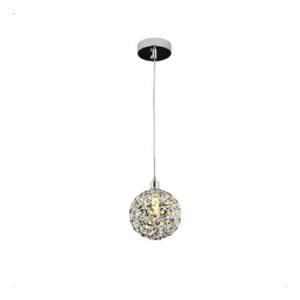 Pendente Cristal Prateado Cozinha Quarto Sala Lavabo Eclick