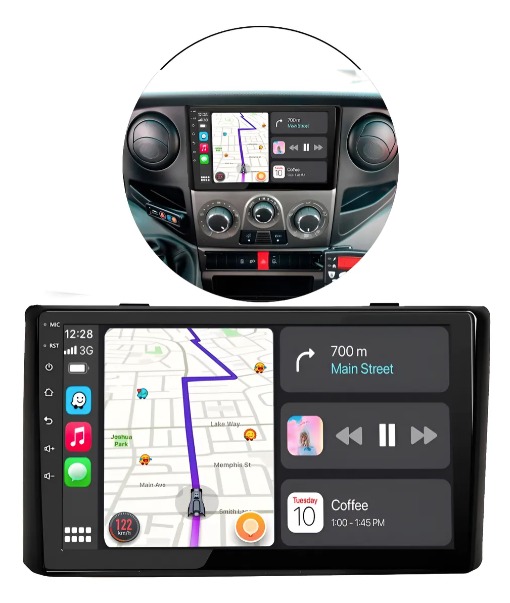 Central Multimídia 9” 2 Din T180 CarPlay Android Auto