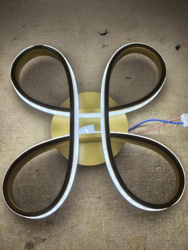 Plafon LED 320 x 335mm Três Temperaturas Dourado