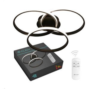 Plafon Led 3 Em 1 Decor Cinderella Com Controle Remoto 127/220v Preto