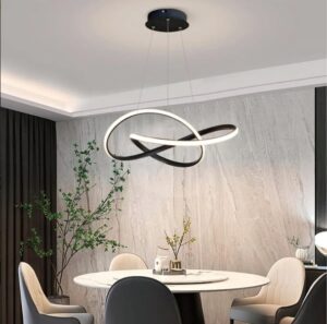 Lustre Pendente Led 45w 3 Em 1 Bivolt Cinderella Preto 127/220v Preto